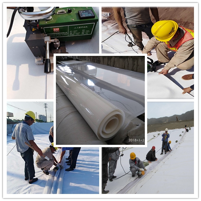  光面土工膜、糙面土工膜都由吹塑法完成